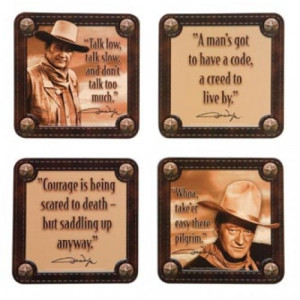 John Wayne Coaster Set - Cork Style