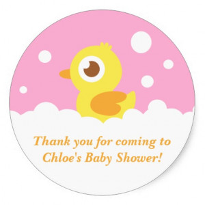 Baby Shower Pink Rubber Ducky Bubble Bath Pregnancy And