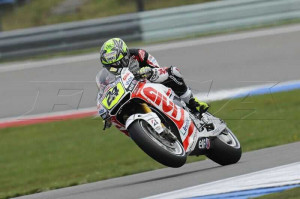 LCR Honda MotoGP racer Toni Elias crossed the line in 10th place in ...