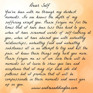 . No one knows the depth of my suffering except you. Please forgive ...