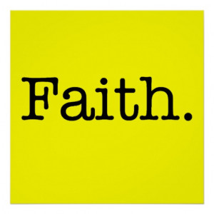 Lemon Neon Yellow And Black Faith Quote Template Posters