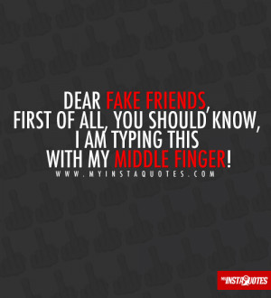 ... middle finger! - Quotes, Sayings and Images - myInstaQuotes - Picture