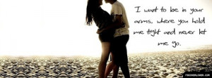 Want To Be In Your Arms Facebook Cover