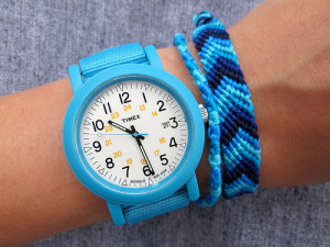 Timex Watch with Home Made Friendship Bracelets