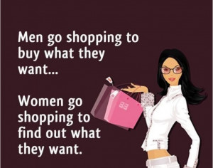 Funny quote for women about shopping