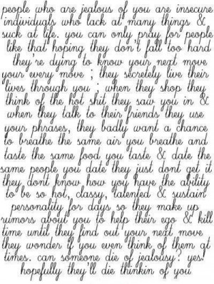 jealousy quote jealousy quote quotes about jealous friends never get