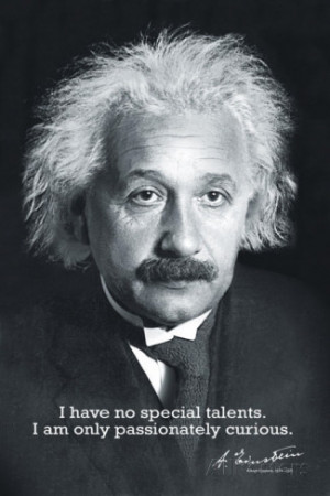 Einstein Curiosity Poster