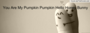 You Are My Pumpkin Pumpkin Hello Honey Bunny Profile Facebook Covers