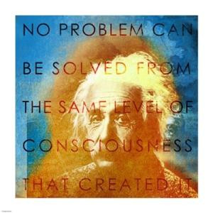 Einstein – No Problem Quote Poster Print by Cheryl Valentino (14 x ...