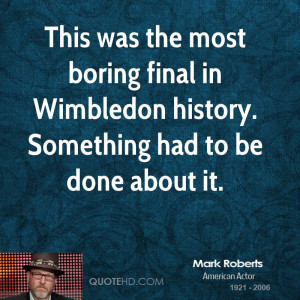 This was the most boring final in Wimbledon history. Something had to ...