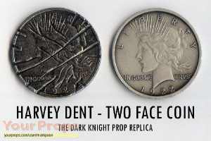 ... Begins, Batman The Dark Knight Harvey Dent 2-Face Coin Prop Replica