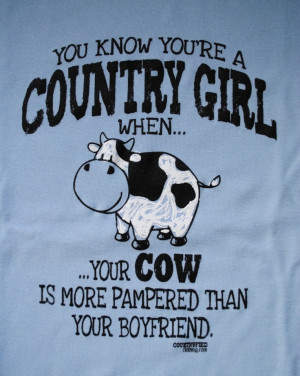 Pampered Cow Graphic Tee (Ladies)