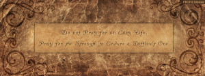 Quote About Life Facebook Cover Preview