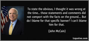 To state the obvious, I thought it was wrong at the time... those ...