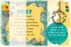 Bear Up Their Burdens with Ease - David A. Bednar, Pray to accept your ...