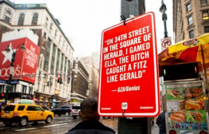 rap quotes signs on original locations in new york by jay shells