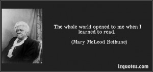 ... . (Mary McLeod Bethune) #quotes #quote #quotations #MaryMcLeodBethune