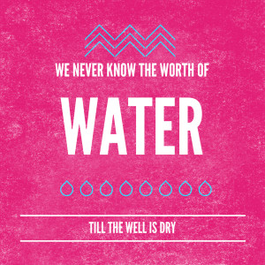 Thomas Fuller Quote On Water And Pink Simple Design Theme