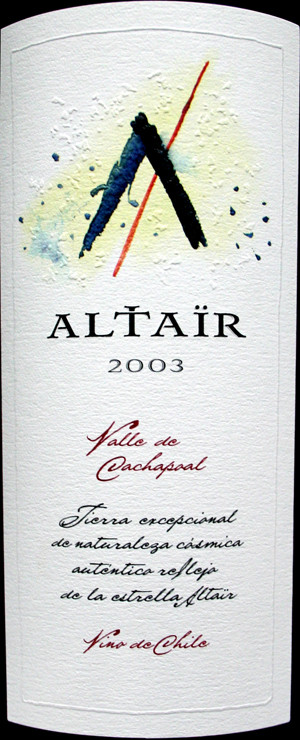 2003 Altair 'Altair' 93 pts Wine Aadvocate