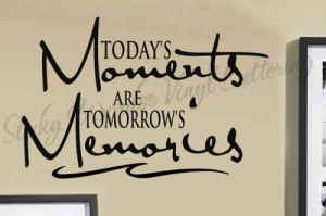 Our family moments 18x36 Vinyl Lettering Wall Quotes Words Sticky Art