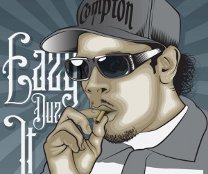 Eazy E nwa gangsta rapper rap hip hop eazy-e marijuana weed 420 d ...