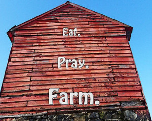 Country Quote - Eat Pray Farm Photo Print - Rustic Fine Art Wall Decor ...