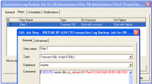 Troubleshooting SQL Maintenance Plan Message SQLSTATE 42000 Error ...