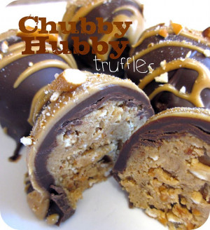 Six Sisters' Stuff: Chubby Hubby Buckeye Peanut Butter Truffles Recipe