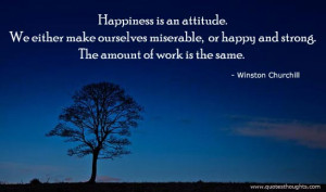 Attitude Quotes-Thoughts-Francesca Reigler-Happiness is an attitude