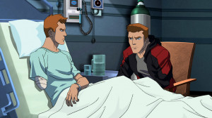 (Arsenal) and Roy Harper (Red Arrow)I felt so bad for poor Arsenal ...