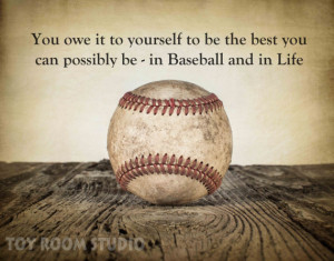 Baseball photo, Vintage style Baseball Photo Print with inspirational ...