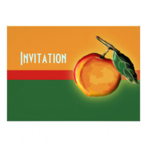 Georgia Peach Invitation