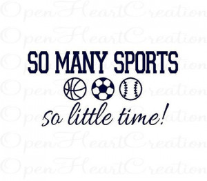 Wall Decal, Sports Quotes Decal, Letters Quotes