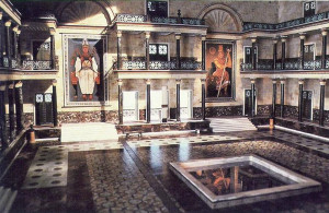 reconstruction of the main hall of the Museum of Alexandria used in ...