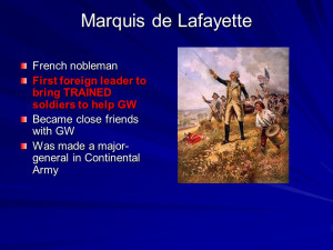 Marquis de Lafayette French nobleman First foreign leader to bring ...