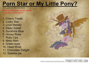 Funny photos funny My Little Pony names