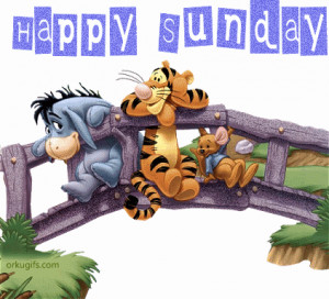 Happy Sunday - eeyore, tigger and roo!