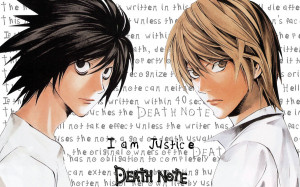 Death Note Wallpaper: I am Justice by Brittani752