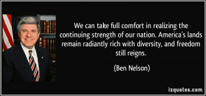 We can take full comfort in realizing the continuing strength of our ...