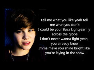 Bul » Justin Bieber » Justin Bieber Songs Lyrics & Resimleri