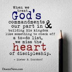... list, we miss the heart of discipleship.