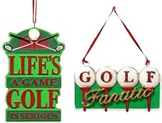 Golf Sayings Ornaments Resin 4 $ 50 Each Life S A Game Is