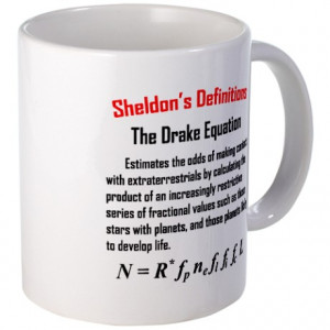 Big Bang Gifts > Big Bang Mugs > Sheldon's Drake Equation Quote Mug
