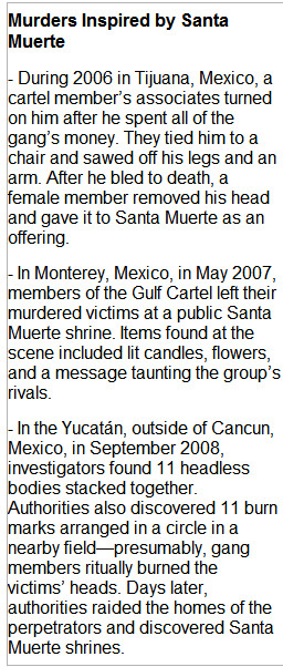 In fact, Santa Muerte informational training can prove so stressful ...