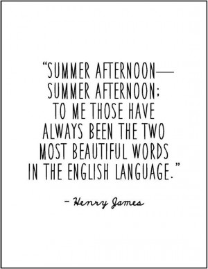 Henry James summer afternoon literary quote by JenniferDareDesigns, $8 ...