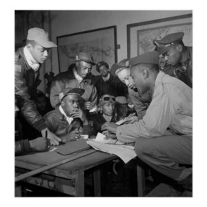 Tuskegee Airmen 332nd Fighter Group Pilots Poster