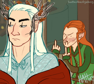 My art the hobbit Lee Pace Thranduil tauriel Evangeline Lily I loved ...