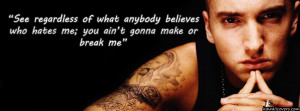 Inspiration From Eminem on FB Covers with Quotes