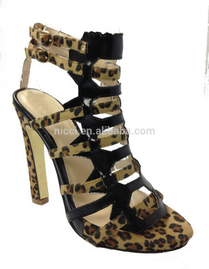 ... Sexy Leopard Women High Heels Shoes Strappy Womens High Heels Sandals