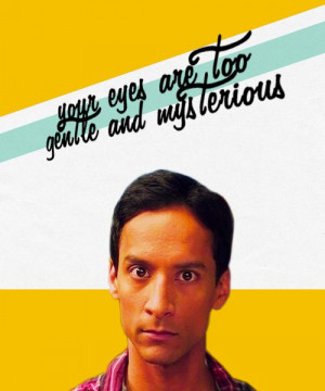 Abed Community Quotes Abed nadir #community · found on ...